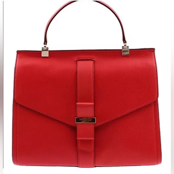 RARE like new Kate Spade NY Rosaline Parchment Drive Leather Satchel Bag - Picture 2 of 16